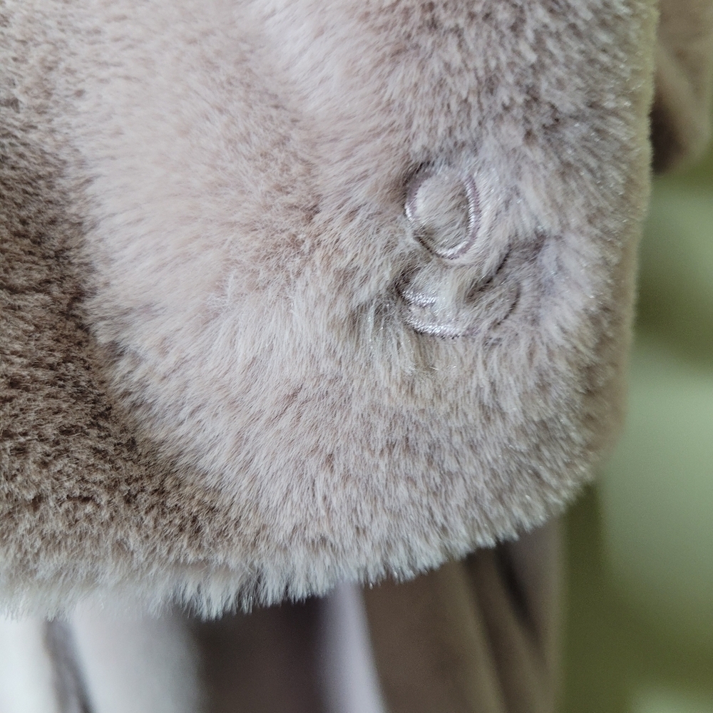 Cuddl Duds Faux Fur Jacket With Hood Size 1X - Picture 7 of 11